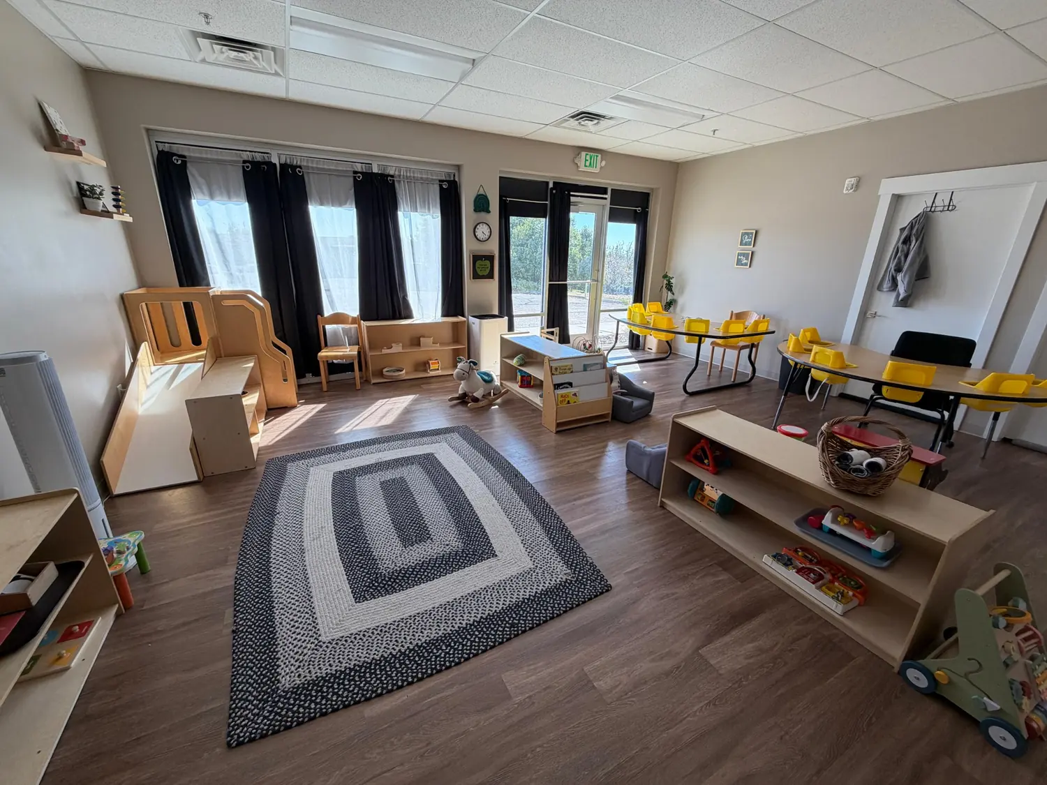 Toddler classroom with open floor space